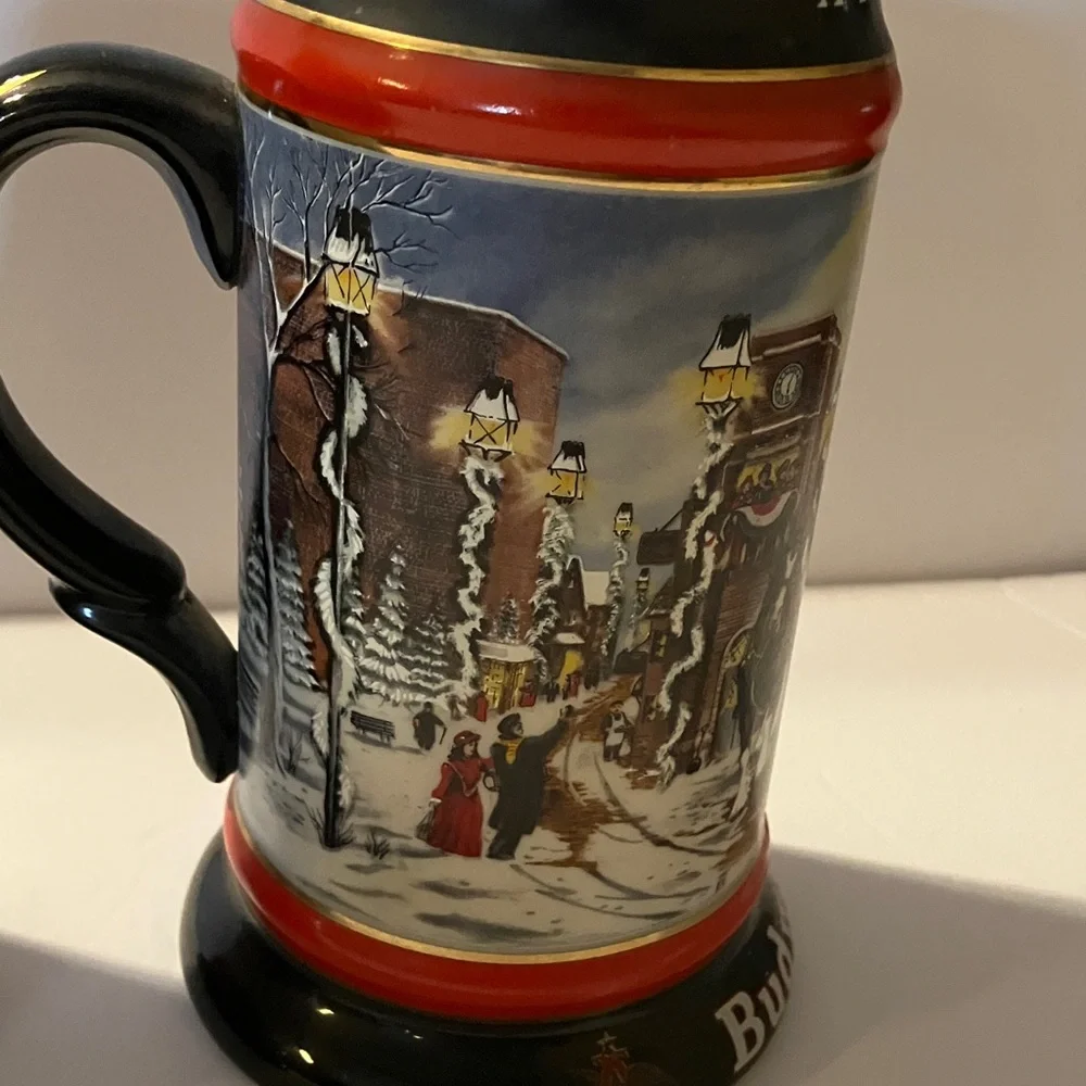 Budweiser pair steins
